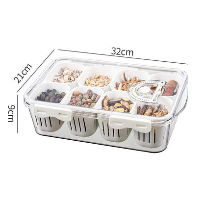 Multi Compartment Transparent Storage Box