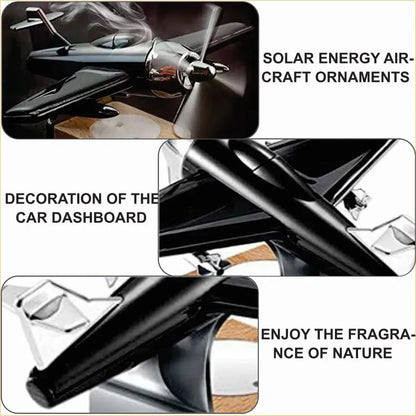 Aeroplane Solar Car Perfume (Black & Silver)