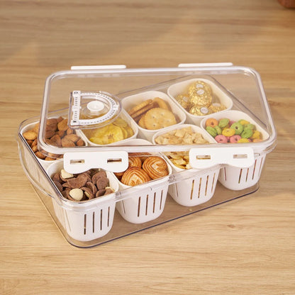 Multi Compartment Transparent Storage Box