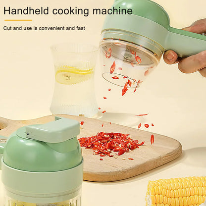 4 in 1 Handheld Electric Vegetable Cutter Set