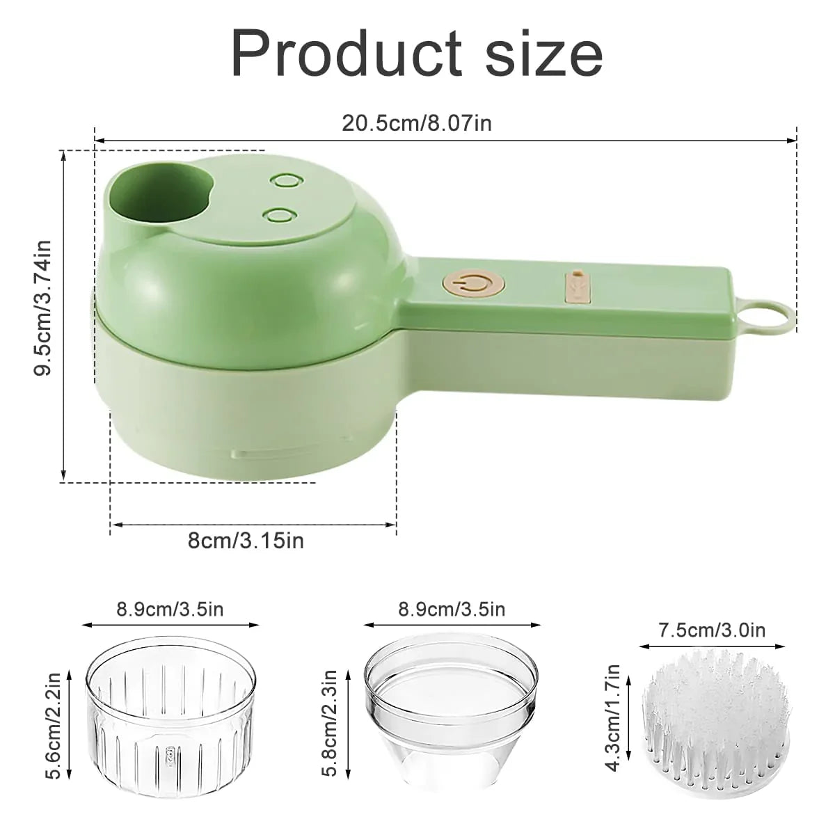 4 in 1 Handheld Electric Vegetable Cutter Set