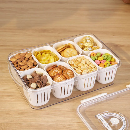 Multi Compartment Transparent Storage Box