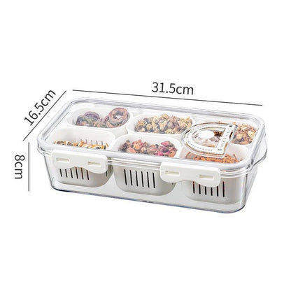 Multi Compartment Transparent Storage Box